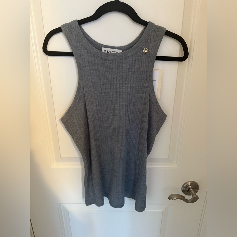 RECTO Wool Blend Ribbed Tank